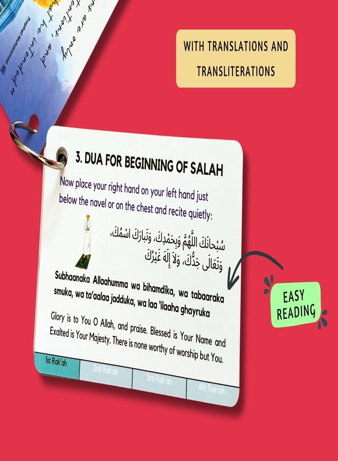 Hidaya Prints How to Pray Salah: A Step-by-Step Guide on How to Pray for Muslims and Reverts, Islamic Gift Ramadan, Quran Tranliterations and Translations - Image 2